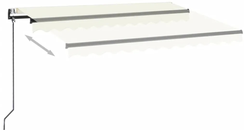 Toldo retrátil automático 350x250 cm creme