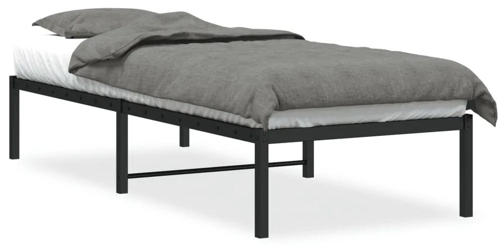 Estrutura de cama 75x190 cm metal preto