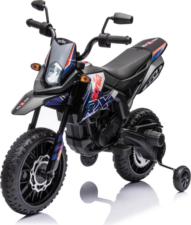 Mota elétrica para Crianças 12V Aprilia RX, Rodas Espuma EVA Azul