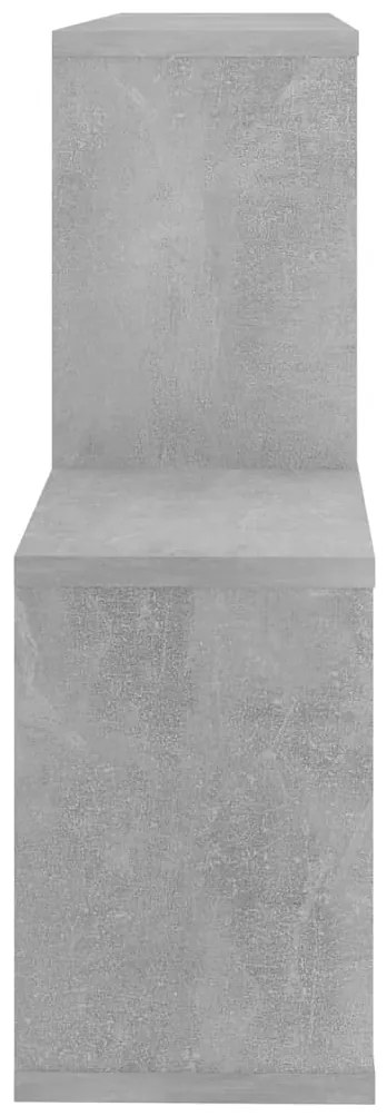 Estante de parede 100x18x53 cm deriv. madeira cinzento cimento