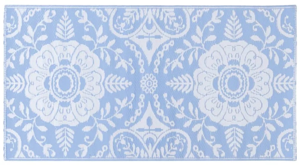 Tapete de exterior 80x150 cm ARAKIL PP azul-bebé