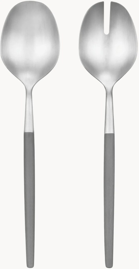 Talheres de salada escovados Maxime