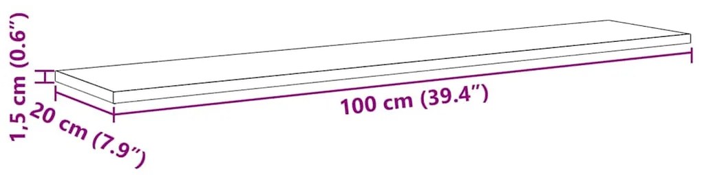 Prancha de Estante para Livros 4 pcs Preto 100 x 40 x 1.5cm