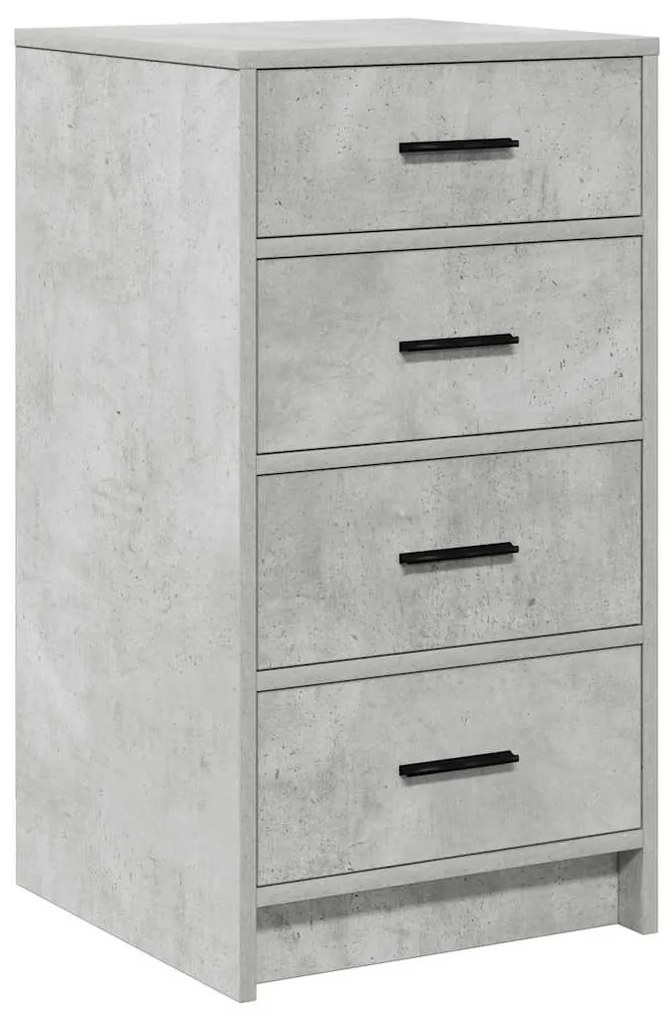 Buffet Cinzento de Concreto 40x41x75 cm Madeira Engenhada