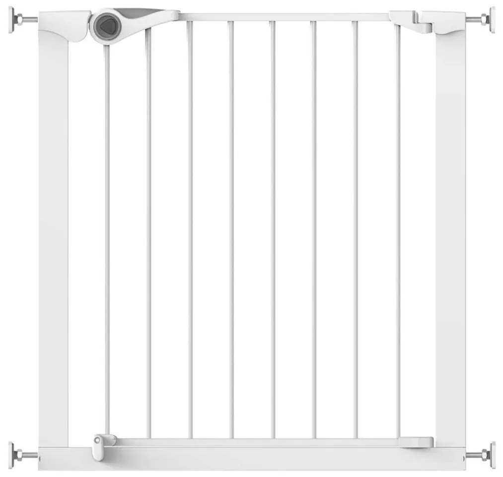 419489 Noma Portão de segurança Easy Pressure Fit 75-82 cm metal branco 93439