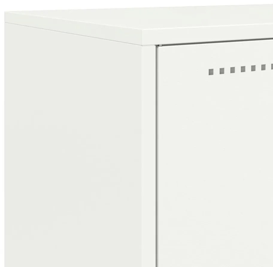 Aparador 68,5x38,5x107 cm aço branco