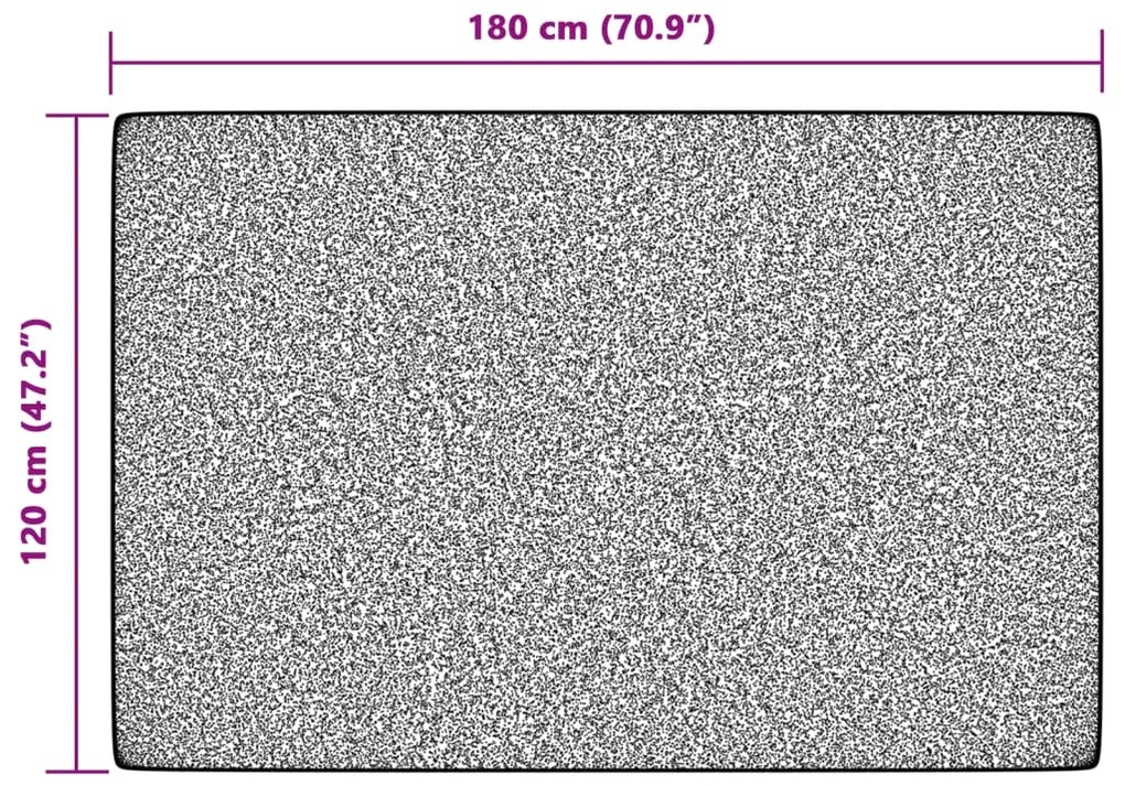 Tapete pelo curto antiderrapante int./ext. 120x180 cm multicor