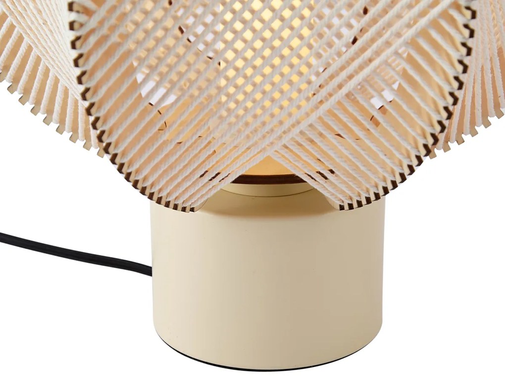 Candeeiro de mesa Japandi bege 32cm - Gertie