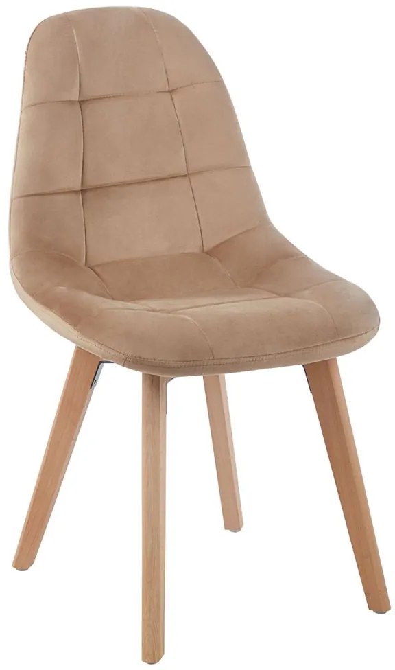 Pack 2 Cadeiras Kelen Veludo - Champanhe