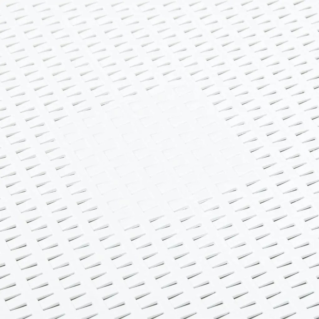 Mesa de apoio 54x54x36,5 cm plástico branco