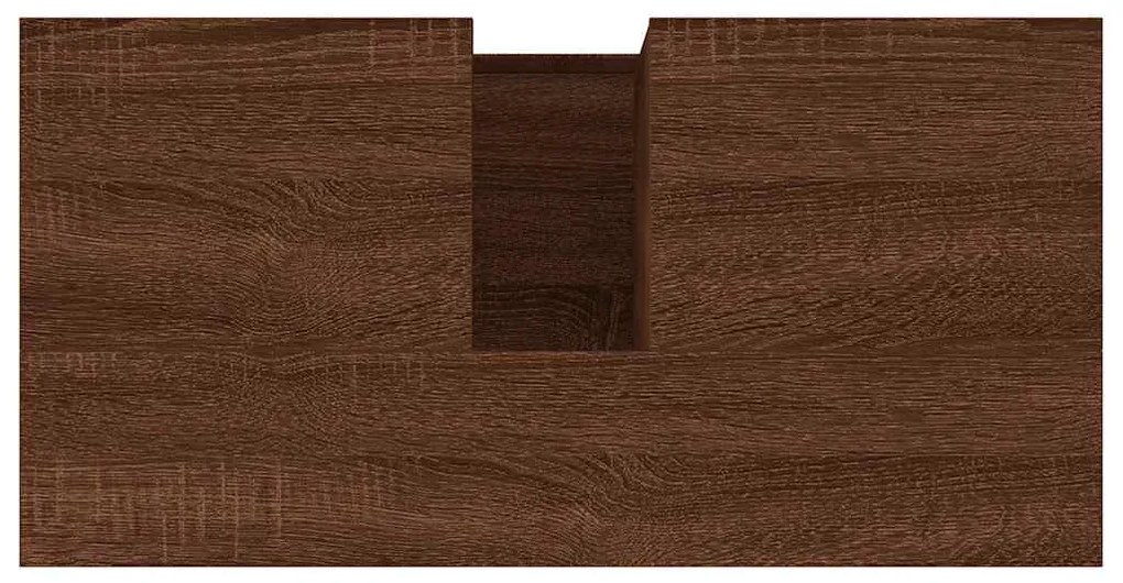 Armário casa de banho 65x33x60 cm madeira carvalho castanho