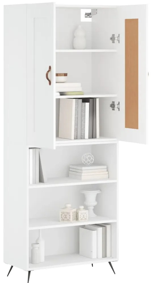 Armário alto 69,5x34x180 cm derivados de madeira branco