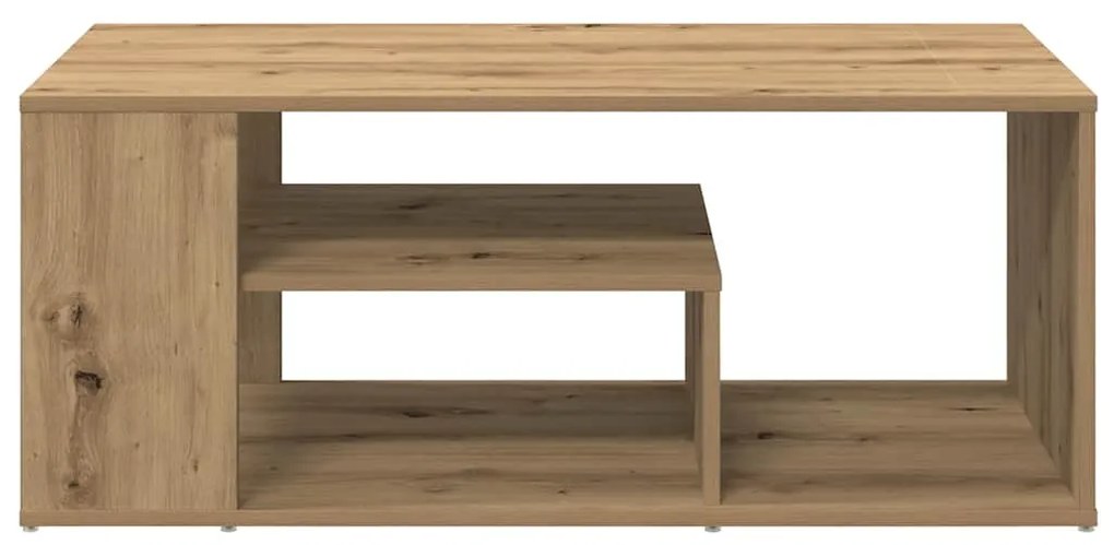 Mesa de centro em carvalho artesanal 100x50x40 cm