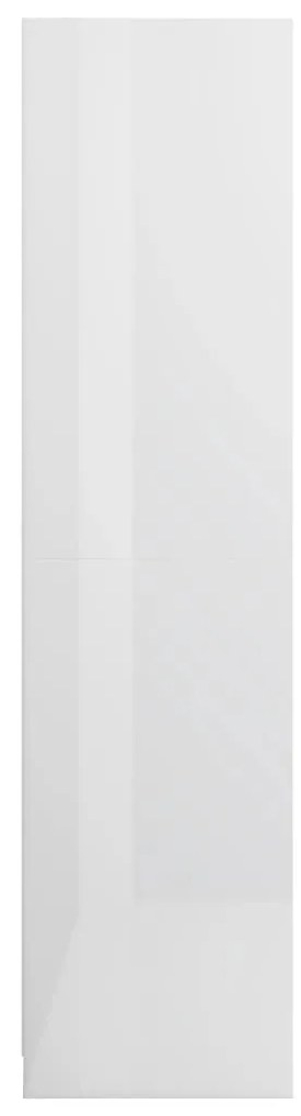 Roupeiro c/ gavetas derivados de madeira branco brilhante