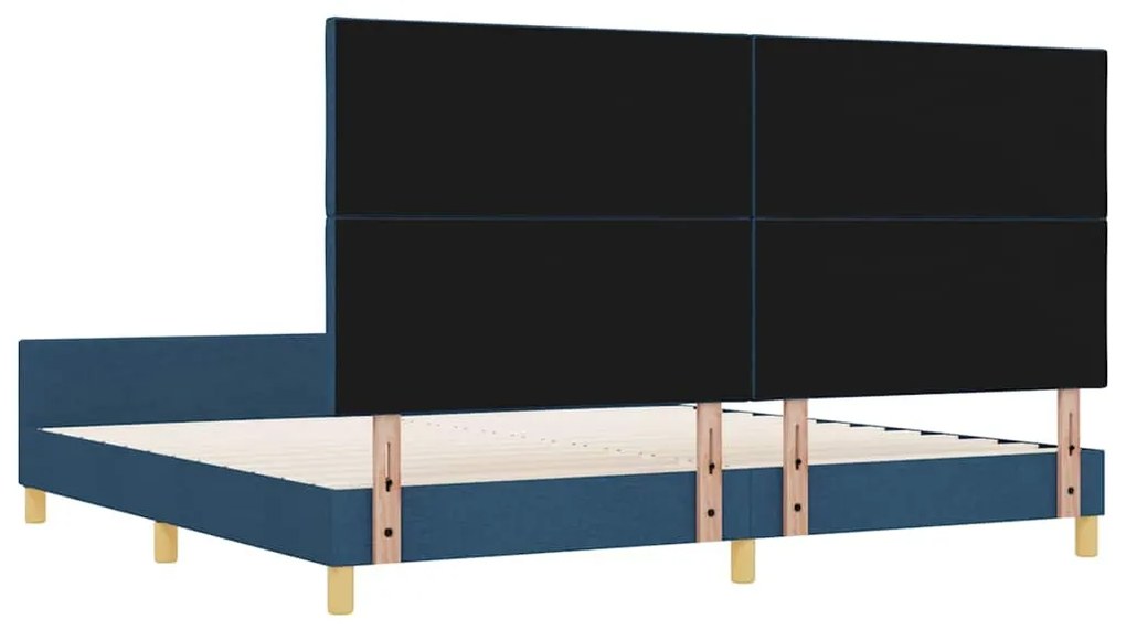 Cama vidaXL Azul 200x200 cm em Tecido
