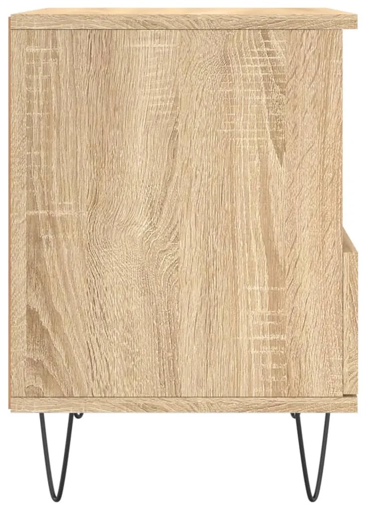 Mesa de cabeceira 40x35x50 cm derivados madeira carvalho sonoma