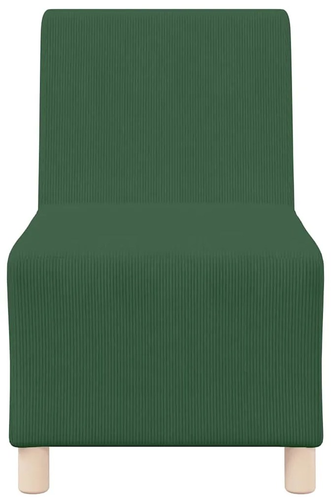 Poltrona 55 cm tecido corduroy verde selva