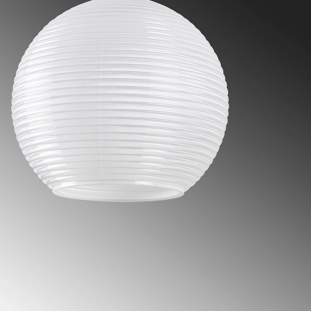 Chandelier Muzo – Branco e Vermelho – 15 x 15 cm