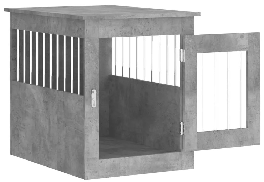 Móvel casota para cão 55x75x65 derivados madeira cinza-cimento