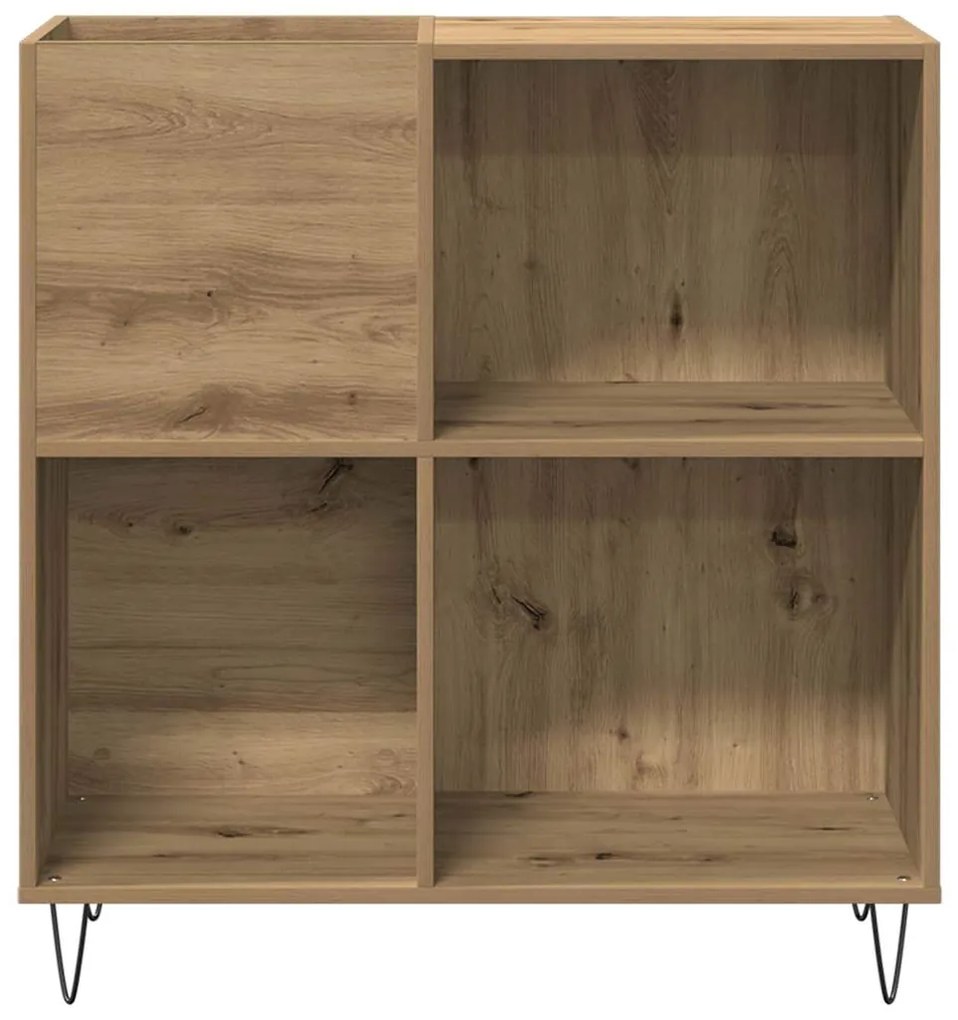 Armário para Gravação vidaXL Preto Carvalho 84,5x38x89 cm Madeira Enge
