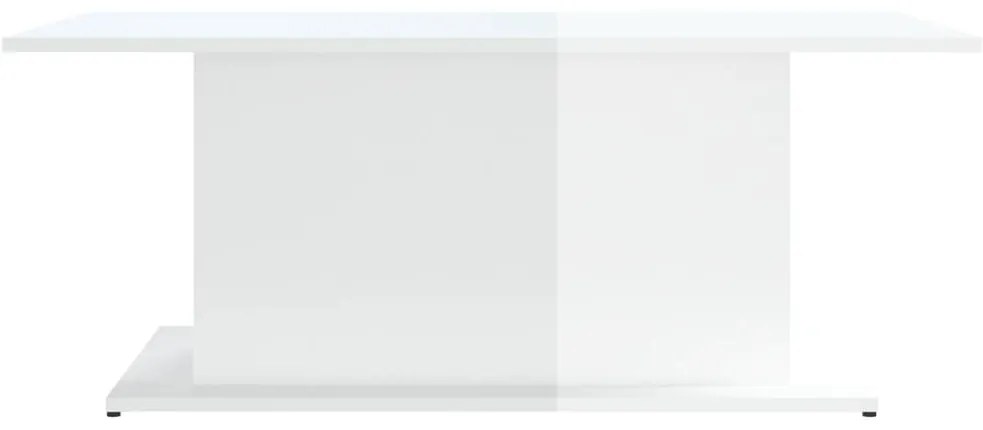 Mesa de centro derivados de madeira branco brilhante
