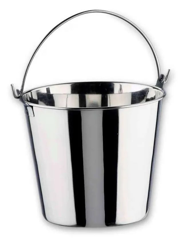 Balde Gelo Inox com Asa Redondo 1400ml 16X15.5cm