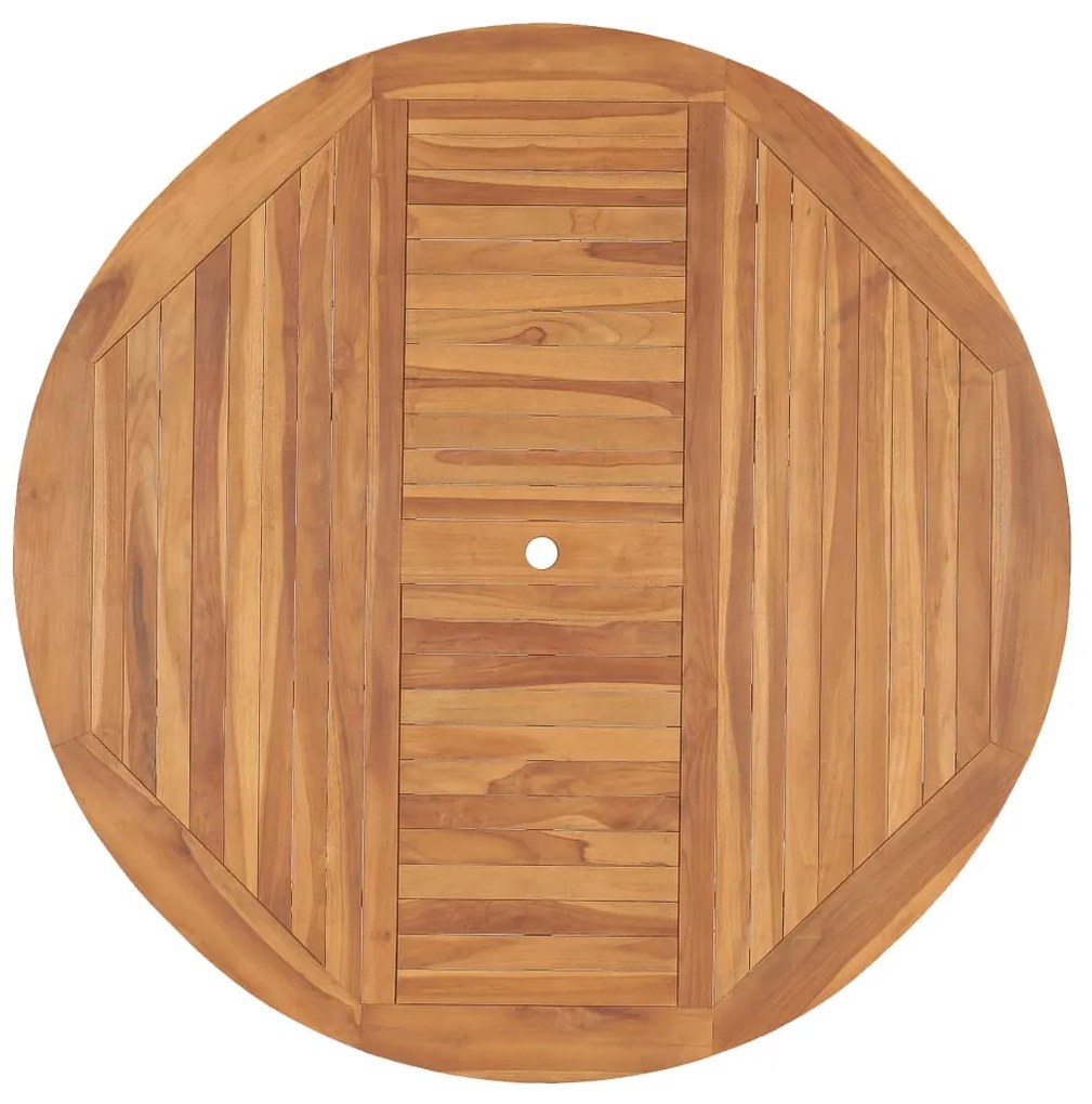 Mesa de jardim 150x76 cm madeira de teca maciça
