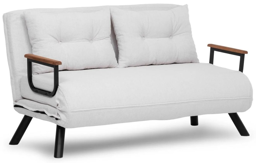 Sofá-cama de 2 Lugares Sando – Branco – 175 cm x 133 cm