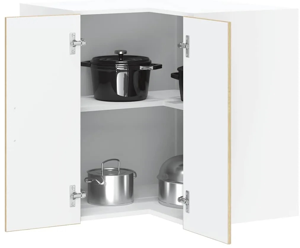 vidaXL Armário canto parede cozinha Lucca madeira carvalho sonoma