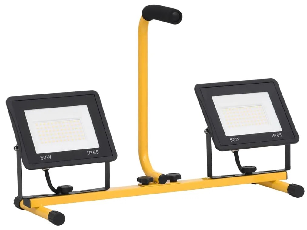 Projetor c/ iluminação LED e pega 2x50 W branco quente
