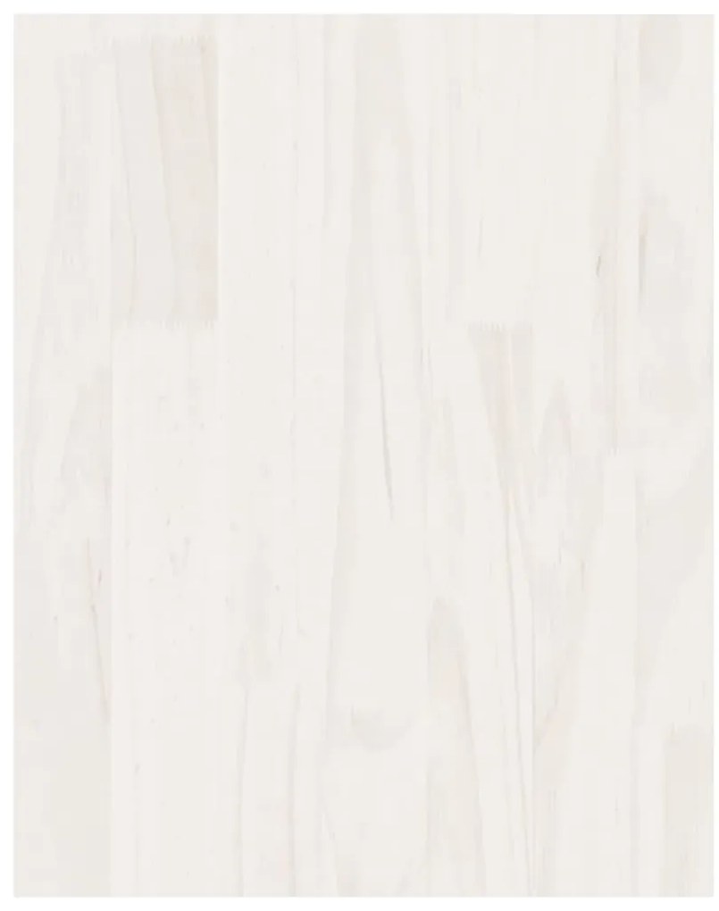 Móvel de TV 70x33x42 cm madeira de pinho maciça branco