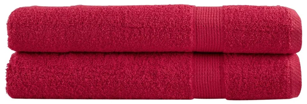 Toalhas premium SOLUND 2 pcs 100x200 cm 600 gsm vermelho