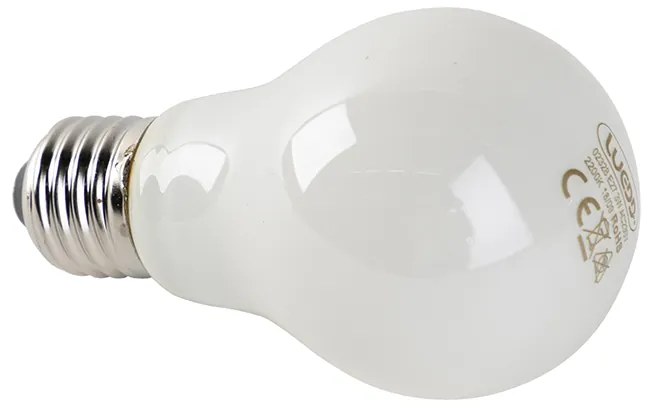 Conjunto de 5 Lâmpadas LED Filamento Chama E27 Vidro Opal 3W 250lm 2200K
