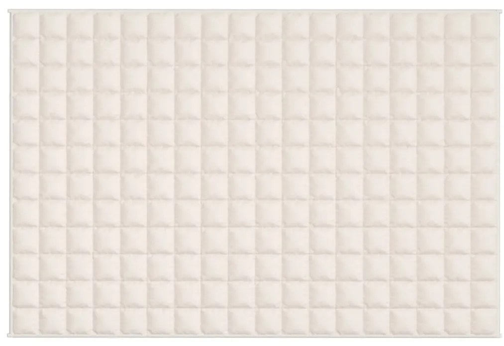 Manta pesada 5 kg 120x180 cm tecido creme-claro