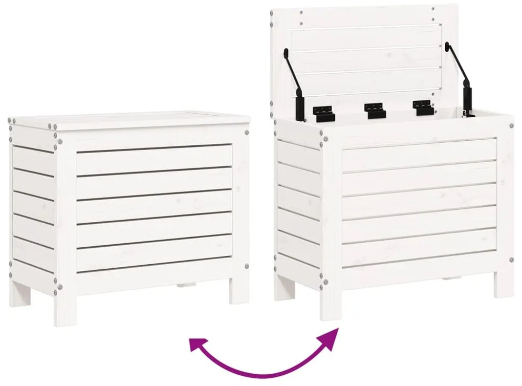 7 pcs conjunto de sofás para jardim pinho maciço branco