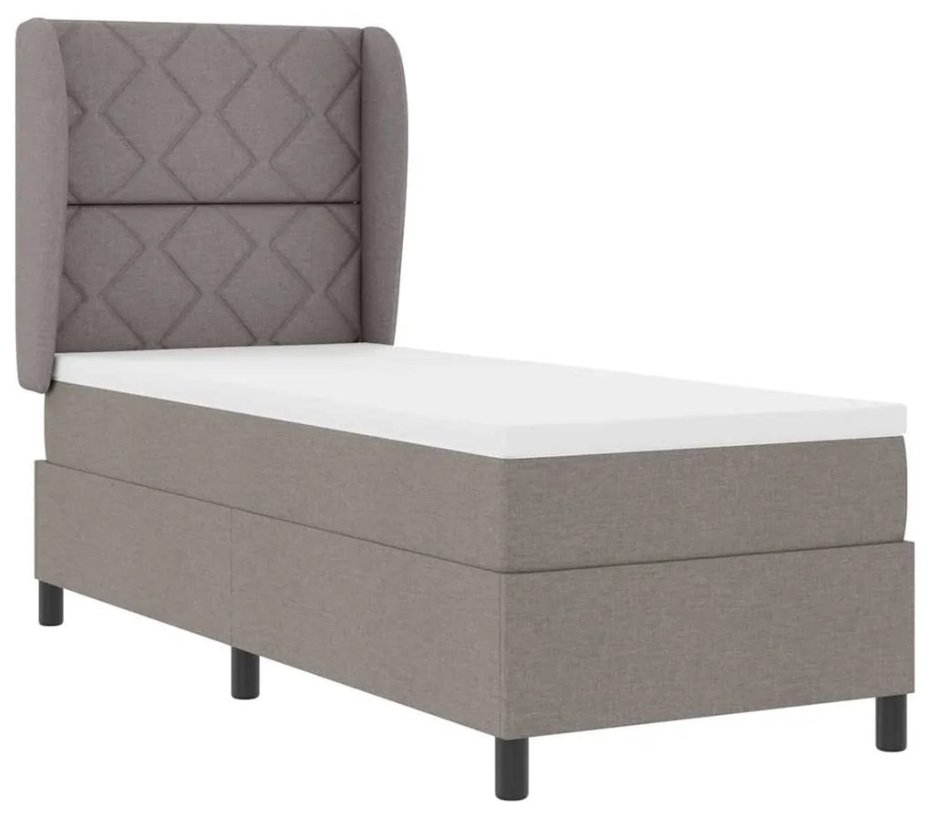 Cama Box com Colchão Taupe 80x200 cm