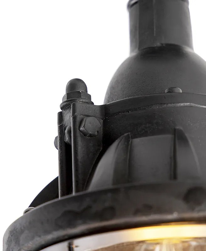 Candeeiro de teto industrial preto - Cabine Industrial