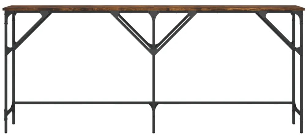 Mesa consola 180x29x75 cm derivados de madeira carvalho fumado