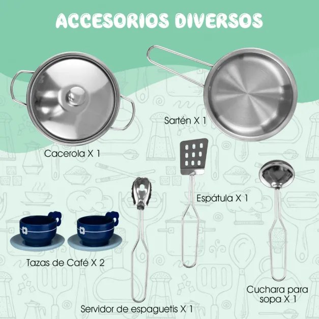 Conjunto de cozinha infantil de 2 peças, brinquedo de madeira para crianças, cozinha com crianças reais, bancada leve, dispensador de café