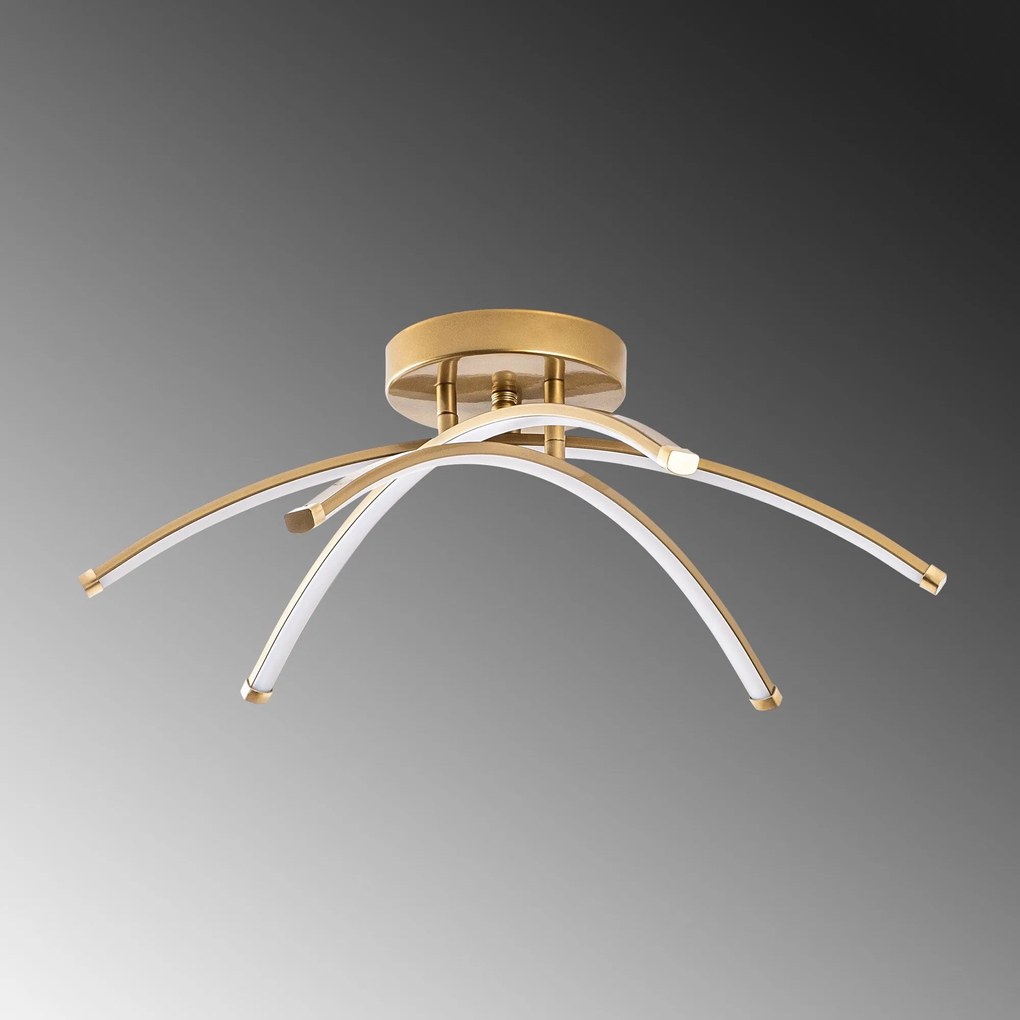 Candeeiro de Teto Ledbanana – Dourado – 57 cm x 20 cm x 57 cm