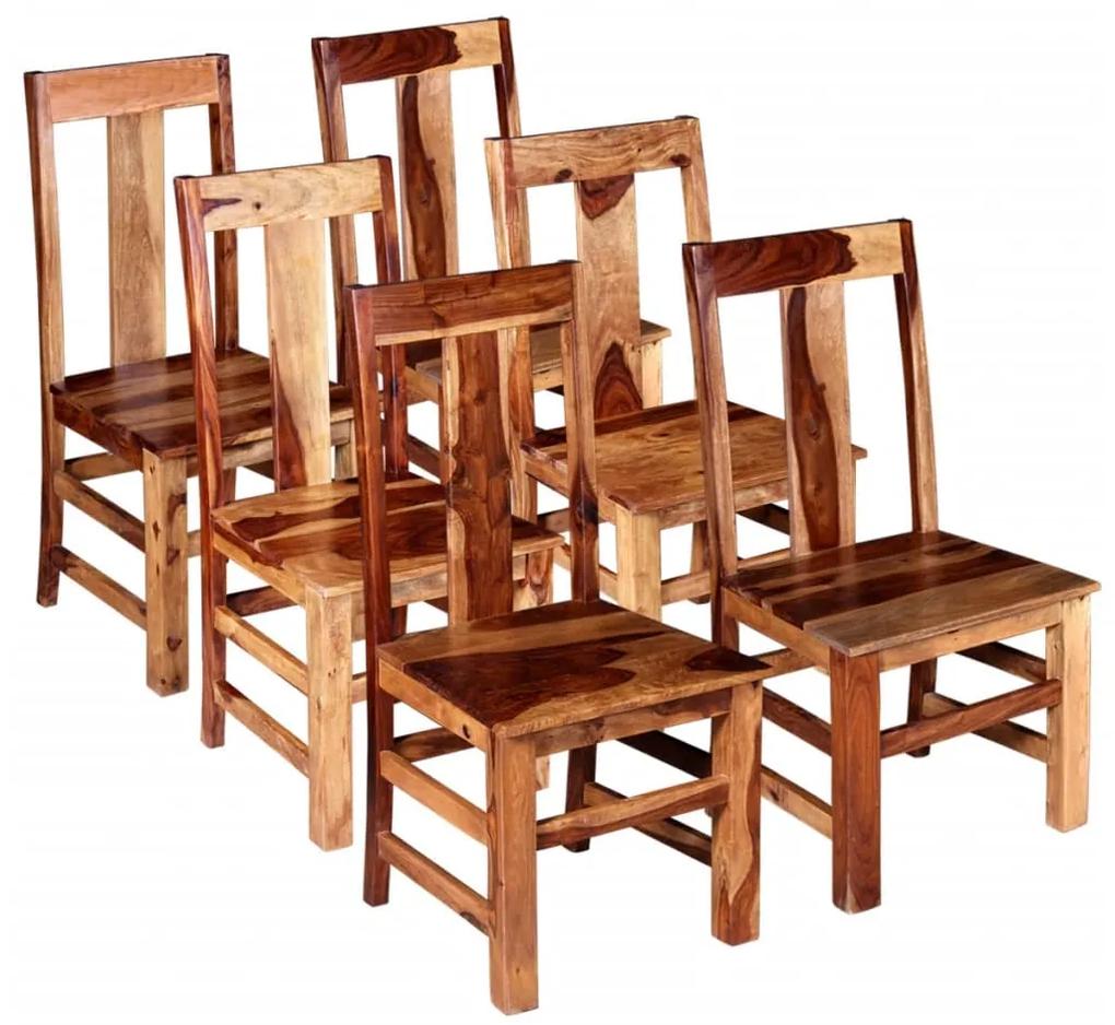 274764 vidaXL Cadeiras de jantar 6 pcs madeira de sheesham maciça