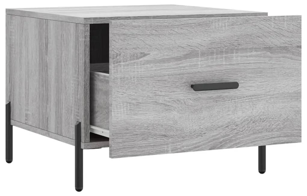 Mesa de centro 50x50x40 cm derivados madeira sonoma cinza