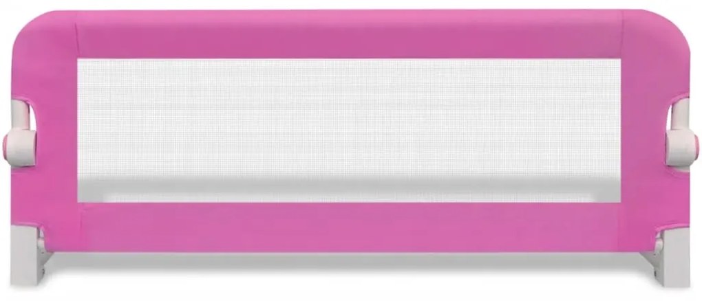 Barra de segurança para cama de criança 2 pcs 102x42 cm rosa