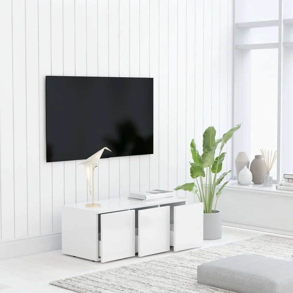 Móvel de TV 80x34x30 cm derivados de madeira branco