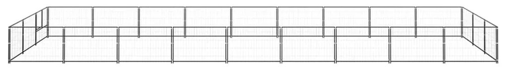 Canil para cães 27 m² aço preto
