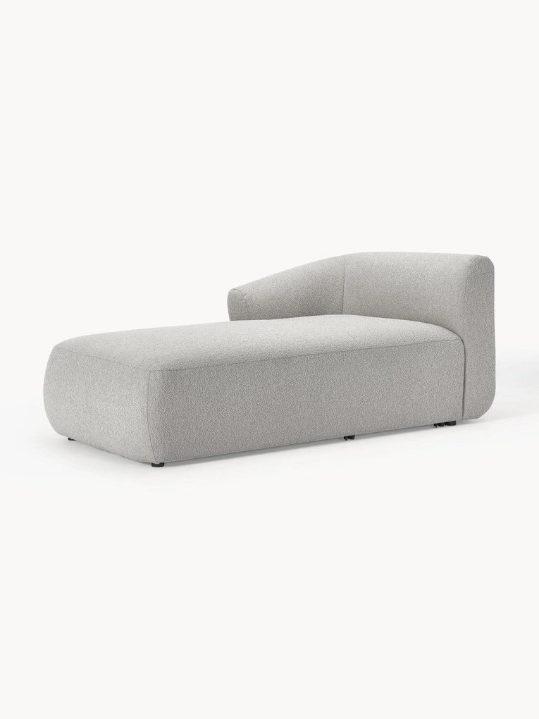 Módulo de canto chaise longue em bouclé Sofia