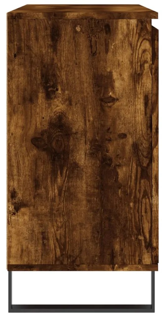 Aparador 104x35x70 cm madeira processada cor carvalho fumado