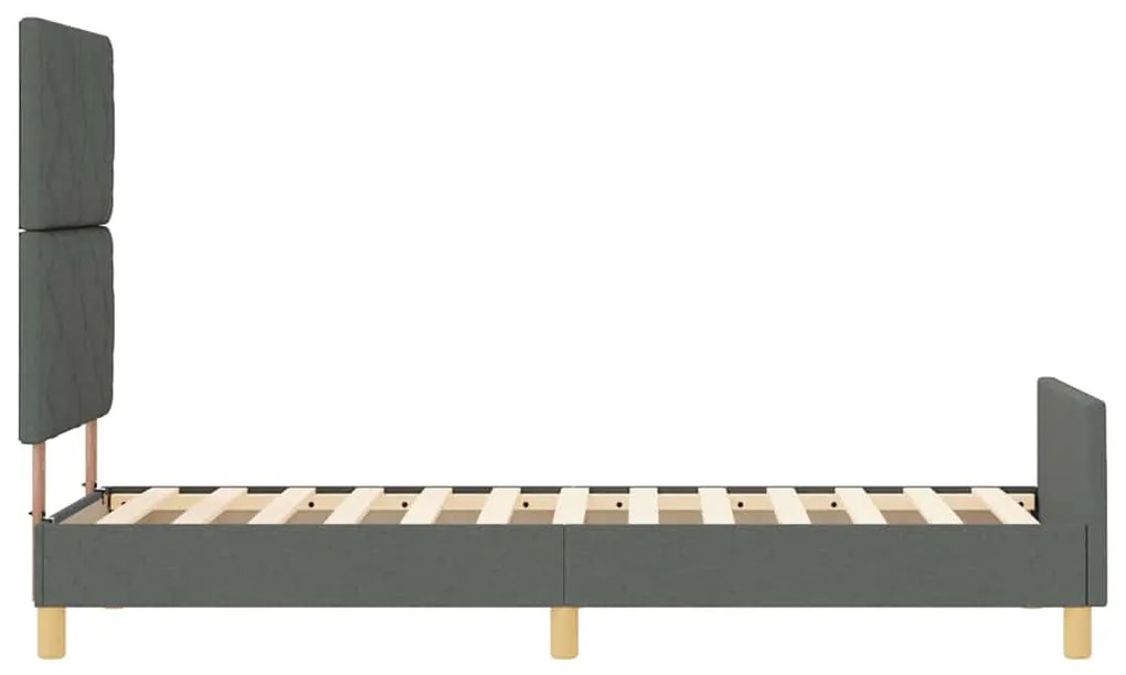 Estrutura de Cama vidaXL Cinza Escuro 80x200 cm Tecido