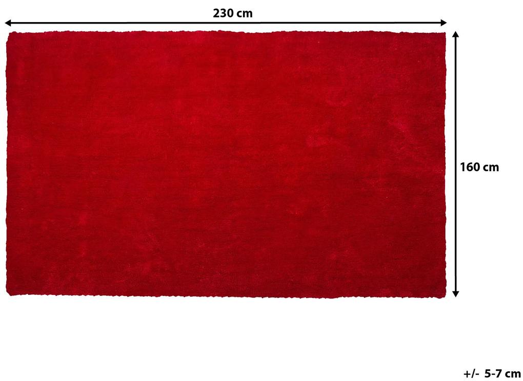 Tapete vermelho 160 x 230 cm DEMRE Beliani