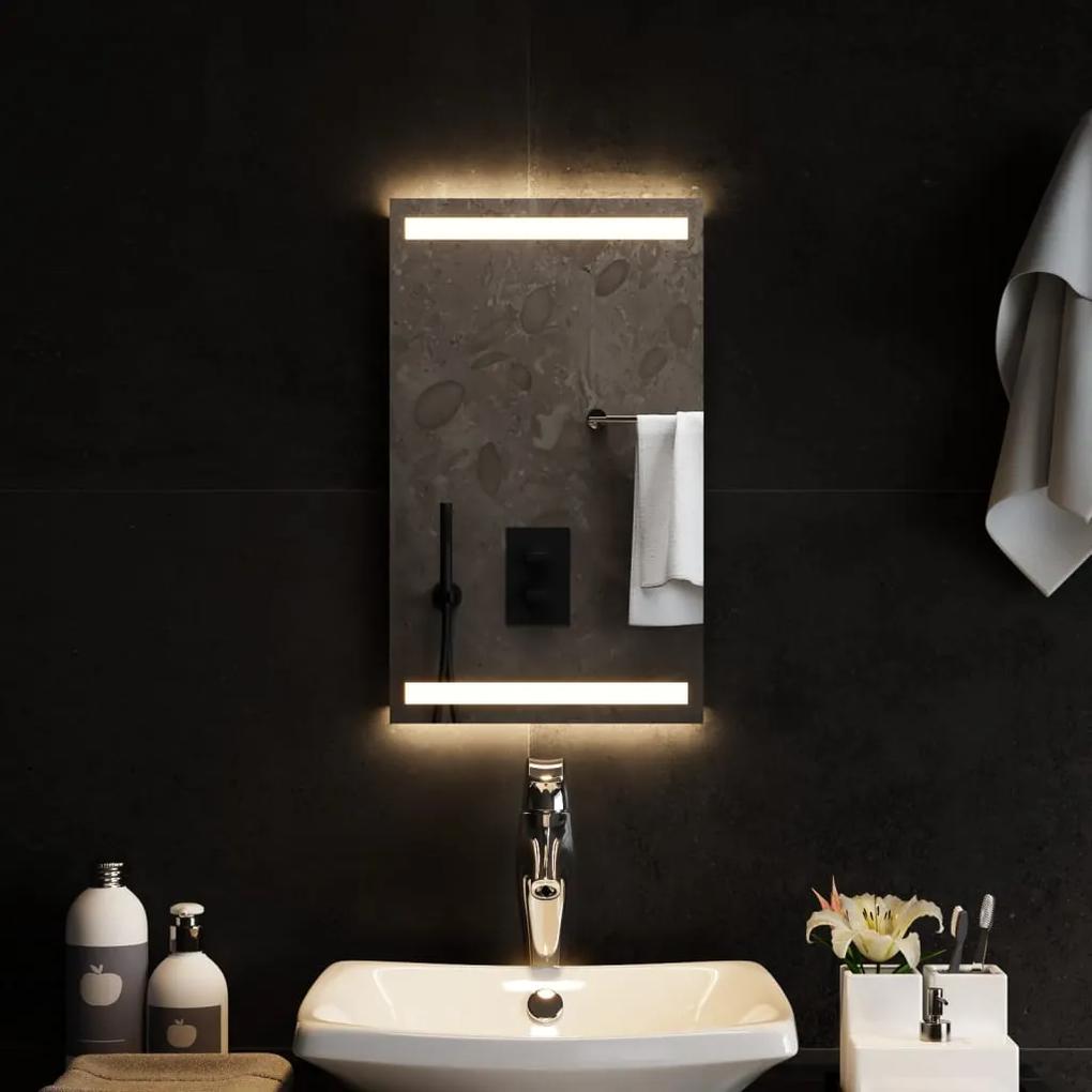 3154059 vidaXL Espelho de casa de banho com luzes LED 30x50 cm